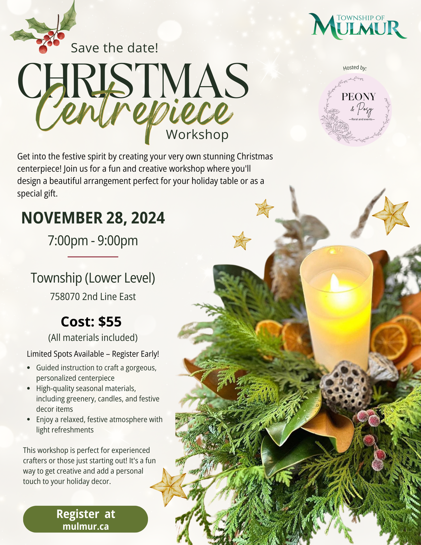 Christmas Centrepiece Workshop